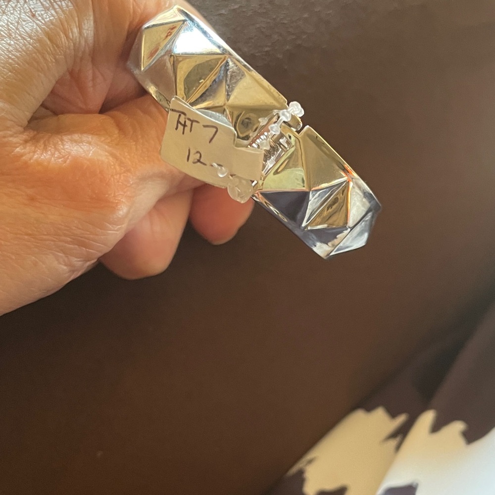Vintage Silver Geometric Bracelet